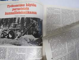 Maa ja Metalli 1975 nr 2 -Valmet Oy asiakaslehti, 1502 käyttökokeissa, Traktori- ja metsäkonemyynti 1975, Koneurakoitsija Iikka Muhonen, Auno Hakala Valmetin värit