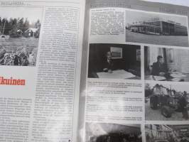 Maa ja Metalli 1975 nr 2 -Valmet Oy asiakaslehti, 1502 käyttökokeissa, Traktori- ja metsäkonemyynti 1975, Koneurakoitsija Iikka Muhonen, Auno Hakala Valmetin värit