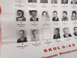 Kaarina SKDL + SDP (+ vähän muidenkin puolueiden) vaalimateriaalia 1960 ja -70 luvuilta, erä