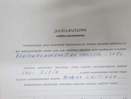 Kaarina SKDL + SDP (+ vähän muidenkin puolueiden) vaalimateriaalia 1960 ja -70 luvuilta, erä