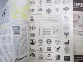 Kauppias -lehtiä noin 40 kpl erä vv. 1942-53, lehdissä runsas sisältö ja ajankuvaa, paljon mainoksia, tuotemerkkejä, asia-artikkeleita, pula-ajan asiaa yms.