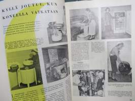 Kauppias -lehtiä noin 40 kpl erä vv. 1942-53, lehdissä runsas sisältö ja ajankuvaa, paljon mainoksia, tuotemerkkejä, asia-artikkeleita, pula-ajan asiaa yms.