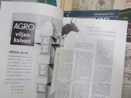 Kauppias -lehtiä noin 40 kpl erä vv. 1942-53, lehdissä runsas sisältö ja ajankuvaa, paljon mainoksia, tuotemerkkejä, asia-artikkeleita, pula-ajan asiaa yms.