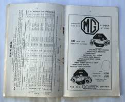 Brooklands Weybrige Official Race Card Monday April, 2nd, 1934