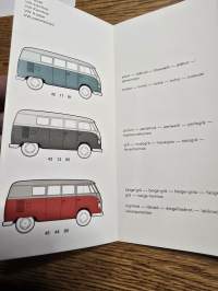 vw transporter 1963 värikartta.