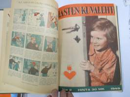 Lasten Kuvalehti 1949 vuosikerta, runsas sisältö, uskonnollissävytteinen