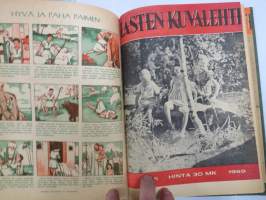 Lasten Kuvalehti 1949 vuosikerta, runsas sisältö, uskonnollissävytteinen