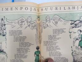 Lasten Kuvalehti 1949 vuosikerta, runsas sisältö, uskonnollissävytteinen