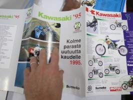 Kawasaki 1995 moottoripyörämallisto -myyntiesite