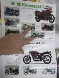 Kawasaki 1994 moottoripyörät mallisto -myyntiesite