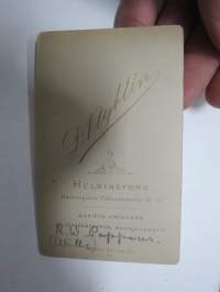 R.W. (Wille) Poppius, Atelier Daniel Nyblin, Helsinki -visiittikorttivalokuva / carte de visite / cdv