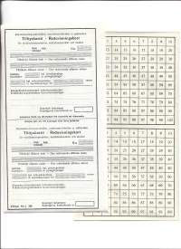 Tilityskortti - Kutomateollisuustuotteiden, vaatetustarvikkeiden ja jalkineiden täyttämätön