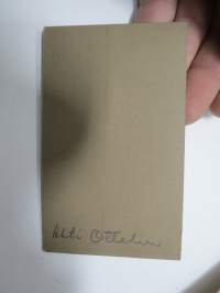 Ahti Ottelin, Atelier Strandberg inneh. V.A. Leino -visiittikorttivalokuva / carte de visite / cdv