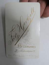 Paul Thuneberg, Atelier Fritz Hjertzell, Helsinki -visiittikorttivalokuva / carte de visite / cdv