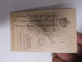 Rafael Alfthan, Sommarsemester 1892 i Jena, Atelier Friedrich Haack -visiittikorttivalokuva / carte de visite / cdv