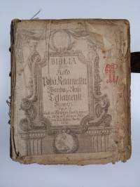 Biblia, se on: koko Pyhä Raamattu, suomexi alku-raamattuin hebrean ja grekan jälkeen wastauudesta ojettu: esipuhetten, lukuin sisällepitoin, yhtäpitäwäisten Raama...