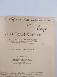 Vuokran käsite : yksityismaan vuokrasta maalla nykyään voimassa olevan Suomen lainsäädännön mukaan (tekijän omiste)