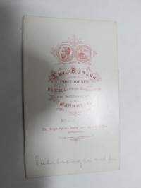 Führberinger, Atelier Emil Bühler, Mannheim -visiittikorttivalokuva / carte de visite / cdv