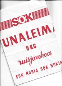 SOK Punaleima ruisjauhoa tyhjä käyttämätön tuotepakkaus 40x19 cm