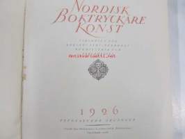 Nordisk Boktryckare Konst 1926 -sidottu vuosikerta