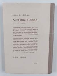 Kansantalousoppi (signeerattu, tekijän omiste)