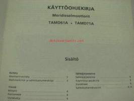 Volvo Penta TAMD61A, TAMD71A meridieselmoottorit -käyttöohjekirja