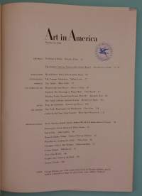 Art in America, numero 6 vuodelta 1963 - Art in America – Number six, 1963. (Taidekulttuuri, USA, Yhdysvallat, harvinainen )