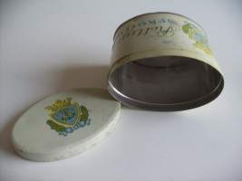 Rettigin Sekoitus valm 1927.1941 - piipputupakka  tupakka tuotepakkaus peltiä 8x7x10 cm