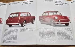 volkswagen  1300, 1500 ja 1600 ja 1600L  myyntiesite.