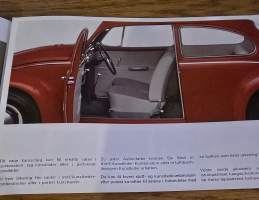 volkswagen 1300 väri- ja verhoilukartta. 8/65