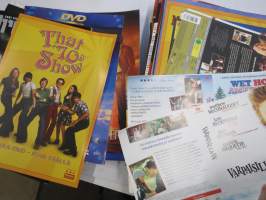 Universal, Sony, Paramount, Scanbox - elokuvien levittäjien / maahantuojan mainosmateriaalia 2000-luvun alusta, erä