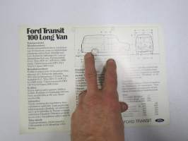 Ford Transit 100 Long Van Econo Diesel 1982 -myyntiesite
