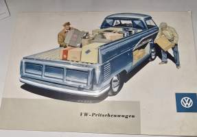 VW -pritsenwagen 1958?  brochure. myyntiesite