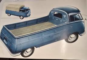 VW -pritsenwagen 1958?  brochure. myyntiesite