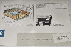 VW -pritsenwagen 1958?  brochure. myyntiesite
