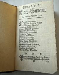 Suomenkieliset tieto-sanomat : 1775-1776