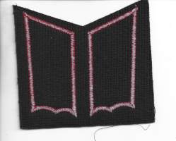 Rannikkotykistö  tykkimies  leikkaamaton pari- kauluslaatat  arvomerkit