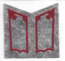 Rannikkotykistö  kapteeni  leikkaamaton pari- kauluslaatat  arvomerkit