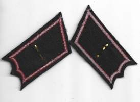 Rannikkotykistö  korpraali pari - kauluslaatat  arvomerkit