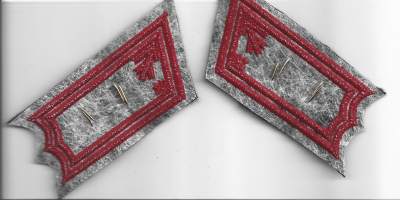 Rannikkotykistö  everstiluutnantti pari - kauluslaatat  arvomerkit