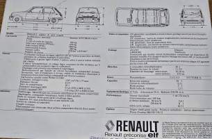 Renault  5  Alpine brochure, myyntiesite 1976