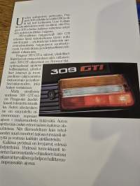 Peugeot 309 GTI myyntiesite 1988