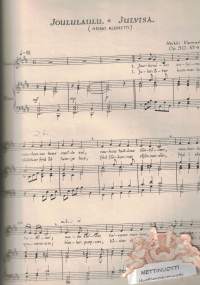 Kellot = Hör klockornas klang dig när / Joululaulu = Julvisa. Op. 50 No3 ja 4.