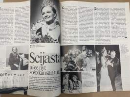 Me Naiset 1978 nr 7 (16.2.), Riitta Väisäsen kanssa Lahdessa, sivun persoona Paavo Noronen, Mika Waltari, Liisa Pekkala, Seija Paakkola Miss Suomi