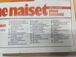 Me Naiset 1978 nr 8 (23.2.), Pirjo ja Bjärne Häggman, Melissa Gilbert, Maija Isosaari, Eeva Kilpi