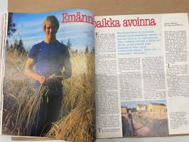 Me Naiset 1979 nr 36 (6.9.), Rauni-Leena Luukanen, sivun persoona Esko Roine, emännän paikka avoinna, Carola ja Berndt Nordgren muonamiehen mökki, Lupajan koulu