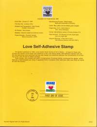 USA - Filatelia - 10 kpl ensipäiväleimattuja (FDC) valmiita kokoelmasivuja, joissa julkaisutiedot postimerkeistä. 1992-1994.