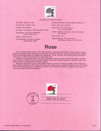 USA - Filatelia - 10 kpl ensipäiväleimattuja (FDC) valmiita kokoelmasivuja, joissa julkaisutiedot postimerkeistä. 1993-1994.