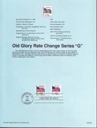 USA - Filatelia - 10 kpl ensipäiväleimattuja (FDC) valmiita kokoelmasivuja, joissa julkaisutiedot postimerkeistä. 1993-1994.