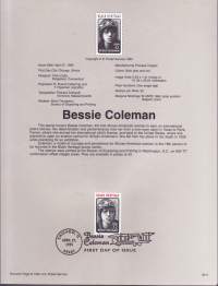 USA - Filatelia - 10 kpl ensipäiväleimattuja (FDC) valmiita kokoelmasivuja, joissa julkaisutiedot postimerkeistä. 1995.